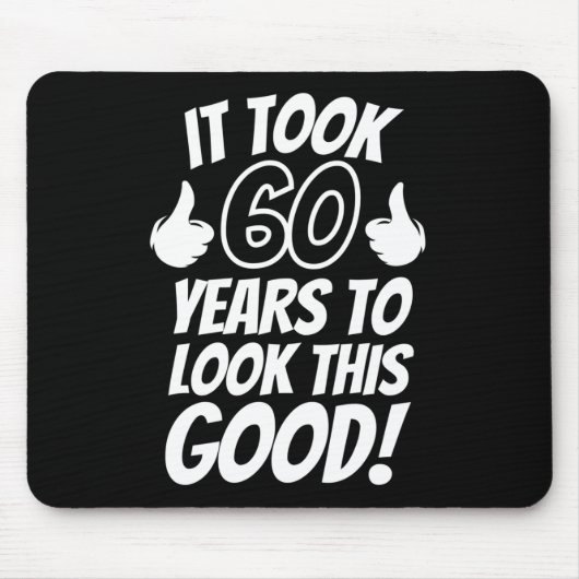 Tapis De Souris Anniversaire 60 ans (Devant)