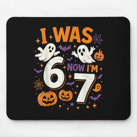 Tapis De Souris Anniversaire 7 Ans J'avais 6 Ans Maintenant J'ai 7 (Devant)
