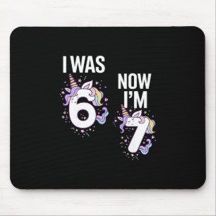 Tapis De Souris Anniversaire 7 Ans J'avais 6 Ans Maintenant J'ai 7