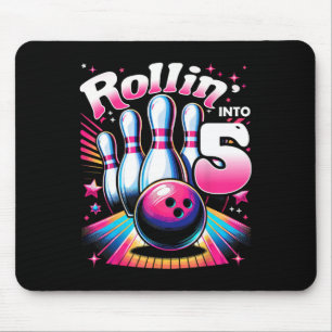 Tapis De Souris Anniversaire Bowling Roulant Dans La Fête 5 5ème A