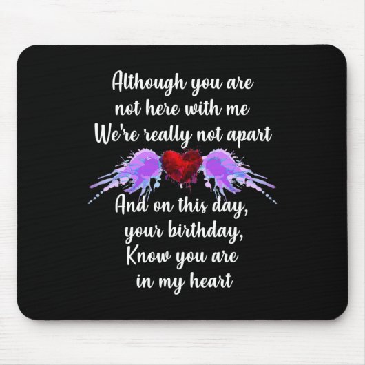 Tapis De Souris Anniversaire dans le ciel Surdose de sensibilisati (Devant)