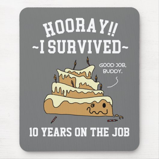 Tapis De Souris Anniversaire de travail d'appréciation des employé (Devant)