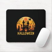 Tapis De Souris Anniversaire d'Halloween (Avec souris)