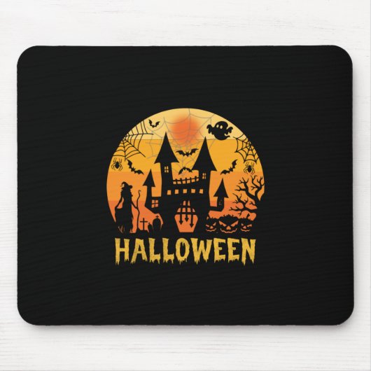 Tapis De Souris Anniversaire d'Halloween (Devant)