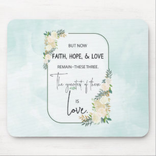 Tapis De Souris Anniversaire du Mariage religieux Foi Espoir Amour