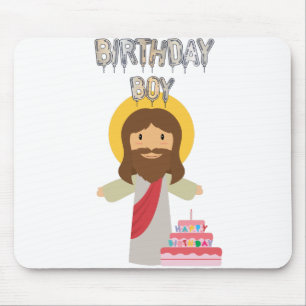 Tapis De Souris anniversaire garçon jesus noël