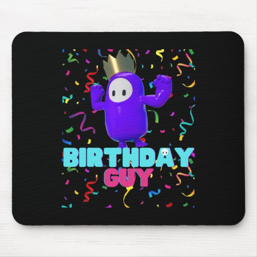 Tapis De Souris Anniversaire Guy Fun Populaire Vidéo Jeu Thème Ann (Devant)