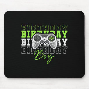 Tapis De Souris Anniversaire Jeu Vidéo Garçon Fête Anniversaire Po