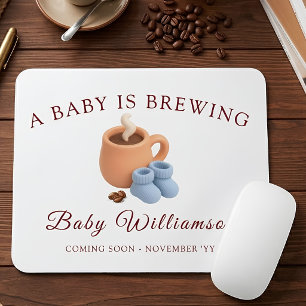 Tapis De Souris Annonce personnalisée de naissance de bébé 'Un béb