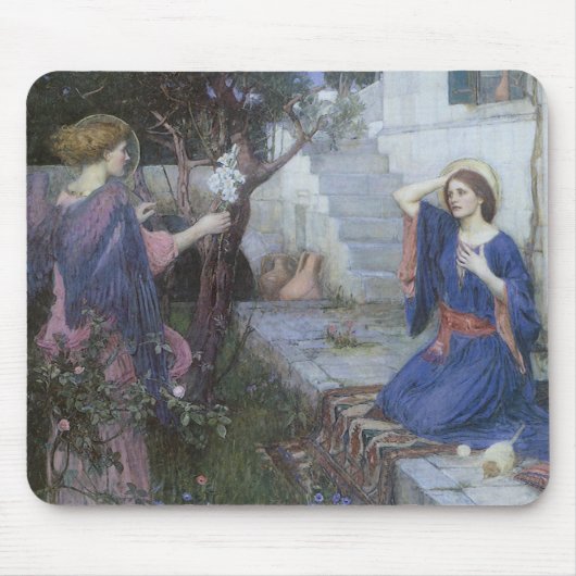 Tapis De Souris Annonciation de John William Waterhouse (Devant)