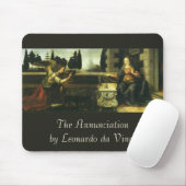 Tapis De Souris Annonciation du Seigneur par Léonard de Vinci (Avec souris)