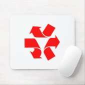 Tapis De Souris Annuler le recyclage du symbole (Avec souris)