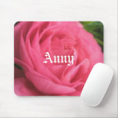 Tapis De Souris Anny Blush Rose Floral Girls Nom Mousepad (Avec souris)