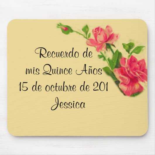 Tapis De Souris Años Mousepad de Recuerdo de mis 15 (Devant)