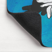 Tapis De Souris Anteille Ombre Sur Bleu (Coin)