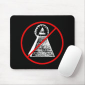 Tapis De Souris Anti Illuminati NWO Mousepad (Avec souris)