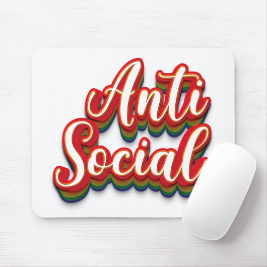 Tapis De Souris Anti-social (Avec souris)