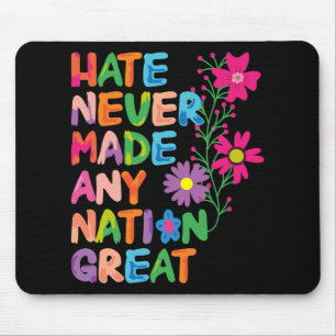 Tapis De Souris Anti Trump Artistic Floral Democrat Président Libe