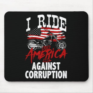 Tapis De Souris Anti Trump Biker Résiste Contre La Corruption Mani