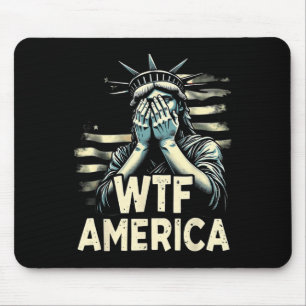 Tapis De Souris Anti-trump Politique Et Démocratie Wtf Amérique