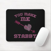 Tapis De Souris Anti Valentine Ugly Valentines Day Feeling Stabby  (Avec souris)