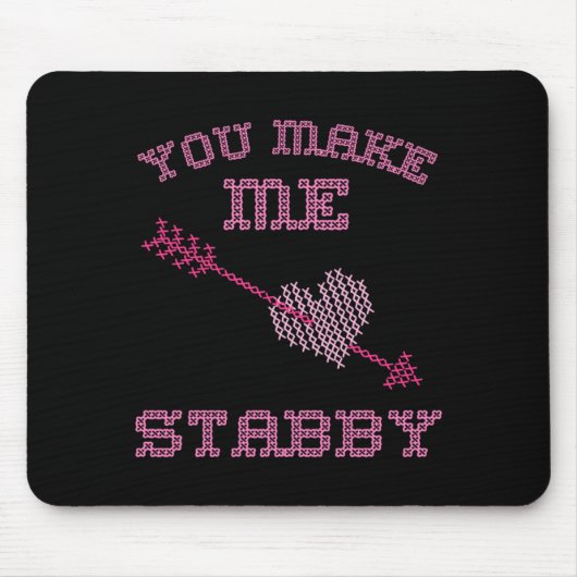 Tapis De Souris Anti Valentine Ugly Valentines Day Feeling Stabby  (Devant)