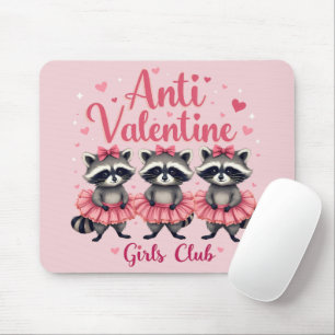 Tapis De Souris Anti Valentine's Day Funny Raccoon Cute Kawaii
