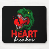 Tapis De Souris Anti Valentines Day Single Heart Breaker T Rex Di  (Devant)