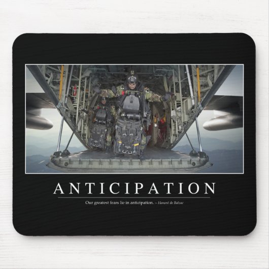 Tapis De Souris Anticipation : Citation Inspirationnelle (Devant)