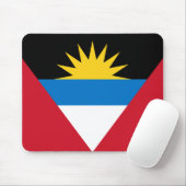 Tapis De Souris Antigua et Barbuda Flag (Avec souris)