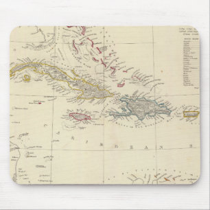 Tapis De Souris Antilles ou îles de l'Inde occidentale