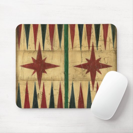 Tapis De Souris Antique Backgammon Game Board par Ethan Harper (Avec souris)