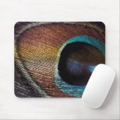 Tapis De Souris Antique Hues Peacock Feather Eye (Avec souris)