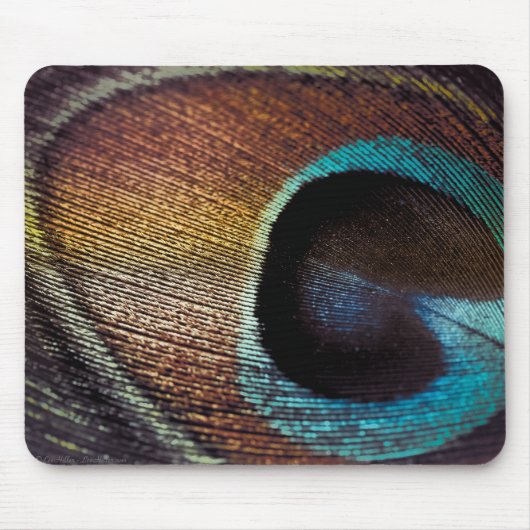 Tapis De Souris Antique Hues Peacock Feather Eye (Devant)