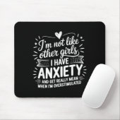 Tapis De Souris Anxiety Humor For Women With Overstimulation (Avec souris)