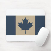 Tapis De Souris (AOP) Canadian Flag Navy/Tan - (Avec souris)