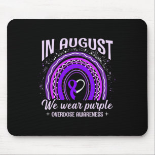 Tapis De Souris Août Nous Portons Violet Arc-En-Ciel Surdose M