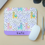 Tapis De Souris Apaca Llama personnalisé couleur rose violet<br><div class="desc">Cette conception a été créée par art numérique. Elle peut être personnalisée en cliquant sur le bouton personnaliser et en modifiant la couleur, en ajoutant un nom, des initiales ou vos mots préférés. Contactez-moi à l'adresse colorflowcreations@gmail.com si vous souhaitez que ce design soit disponible sur un autre produit. Achetez ma...</div>