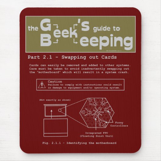 Tapis De Souris Apiculture geek (Cartes d'échange) - Mousepad (Devant)