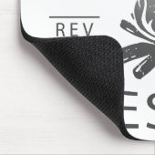 Tapis De Souris Apocalypse 3:15 Soyez en feu pour Jésus chrétien (Coin)