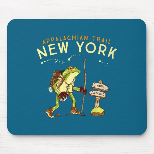 Tapis De Souris Appalachian Trail New York Hiking Frog _1  (Devant)