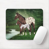 Tapis De Souris Appaloosa Cheval Mare et Foie (Avec souris)