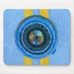 Tapis De Souris Appareil photo bleu