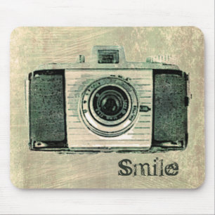 Tapis De Souris Appareil-photo vintage grunge Mousepad
