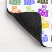 Tapis De Souris Appareils-photo colorés (Coin)
