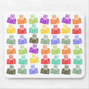 Tapis De Souris Appareils-photo colorés