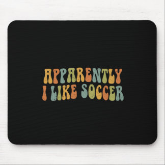 Tapis De Souris Apparemment j'aime le football Femme amatrice de f