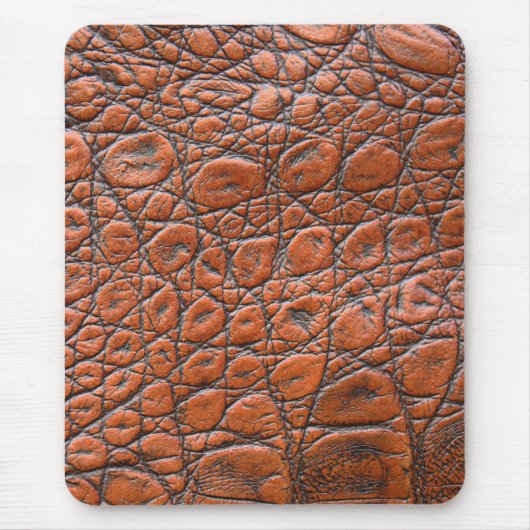 Tapis De Souris apparence fausse en cuir de crocodile (Devant)