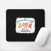 Tapis De Souris appariement sang cancer sensibilisation paix amour (Avec souris)