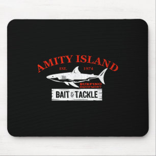 Tapis De Souris Appât et attirail d'Amity Island Rétro pêche